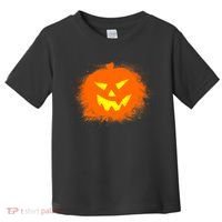 Halloween Pumpkin Jack O Lantern Splatter Toddler T-Shirt thumb 0