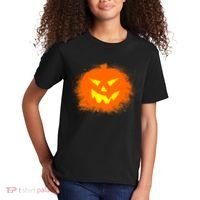 Halloween Pumpkin Jack O Lantern Splatter Kids T-Shirt thumb 2
