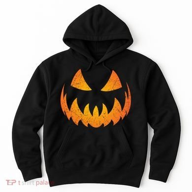 Halloween Pumpkin Jack O'Lantern Face Hoodie