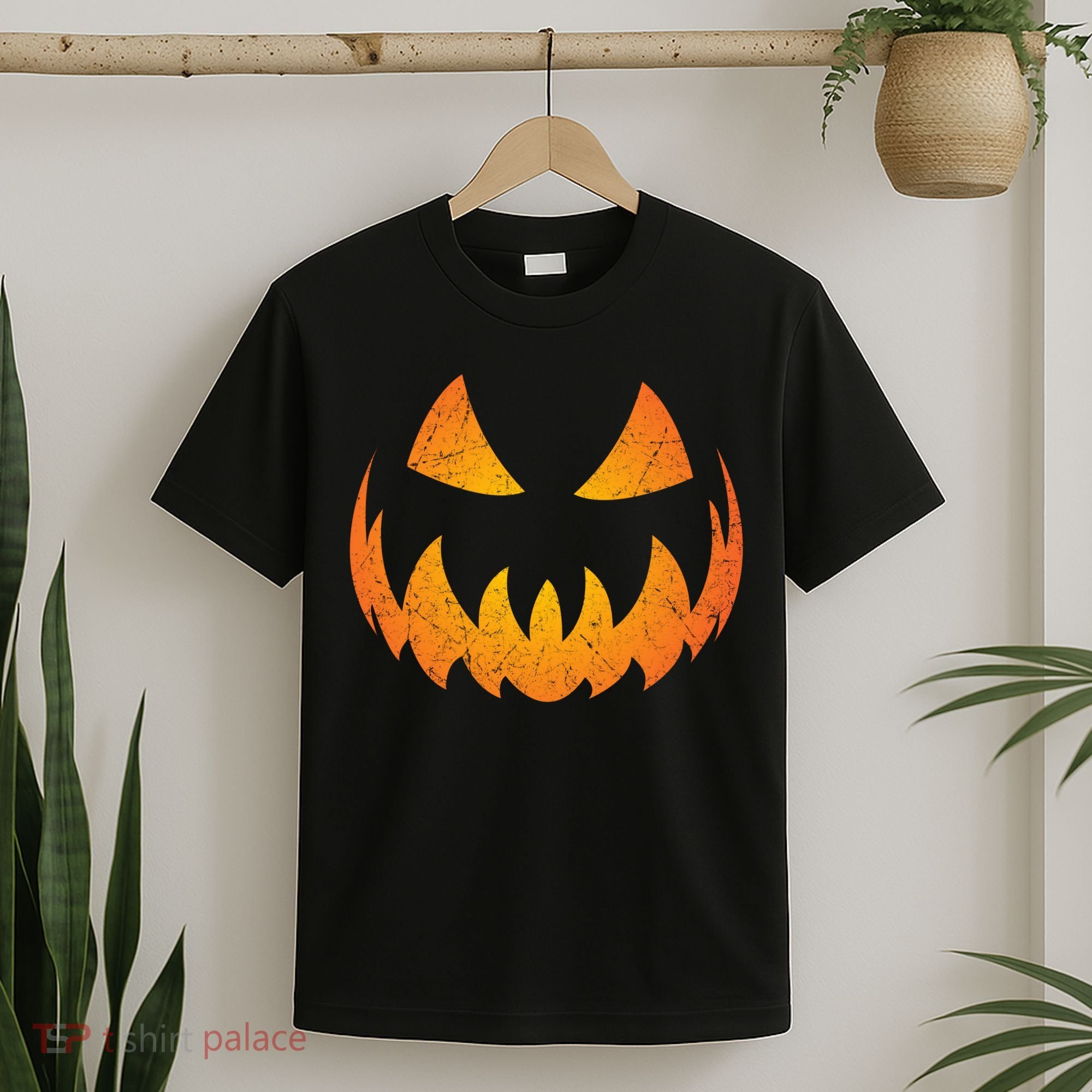 Halloween Pumpkin Jack O'Lantern Face T-Shirt