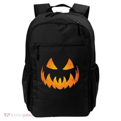 Halloween Pumpkin Jack O'Lantern Face Backpack