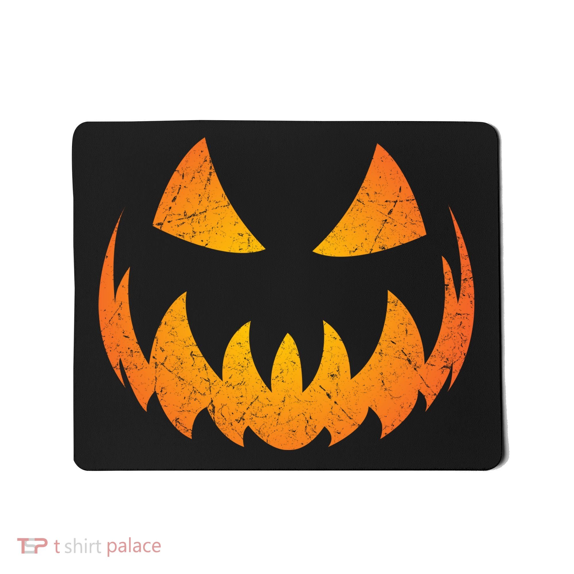 Halloween Pumpkin Jack O'Lantern Face Mousepad