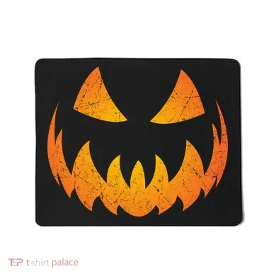 Halloween Pumpkin Jack O'Lantern Face Mousepad