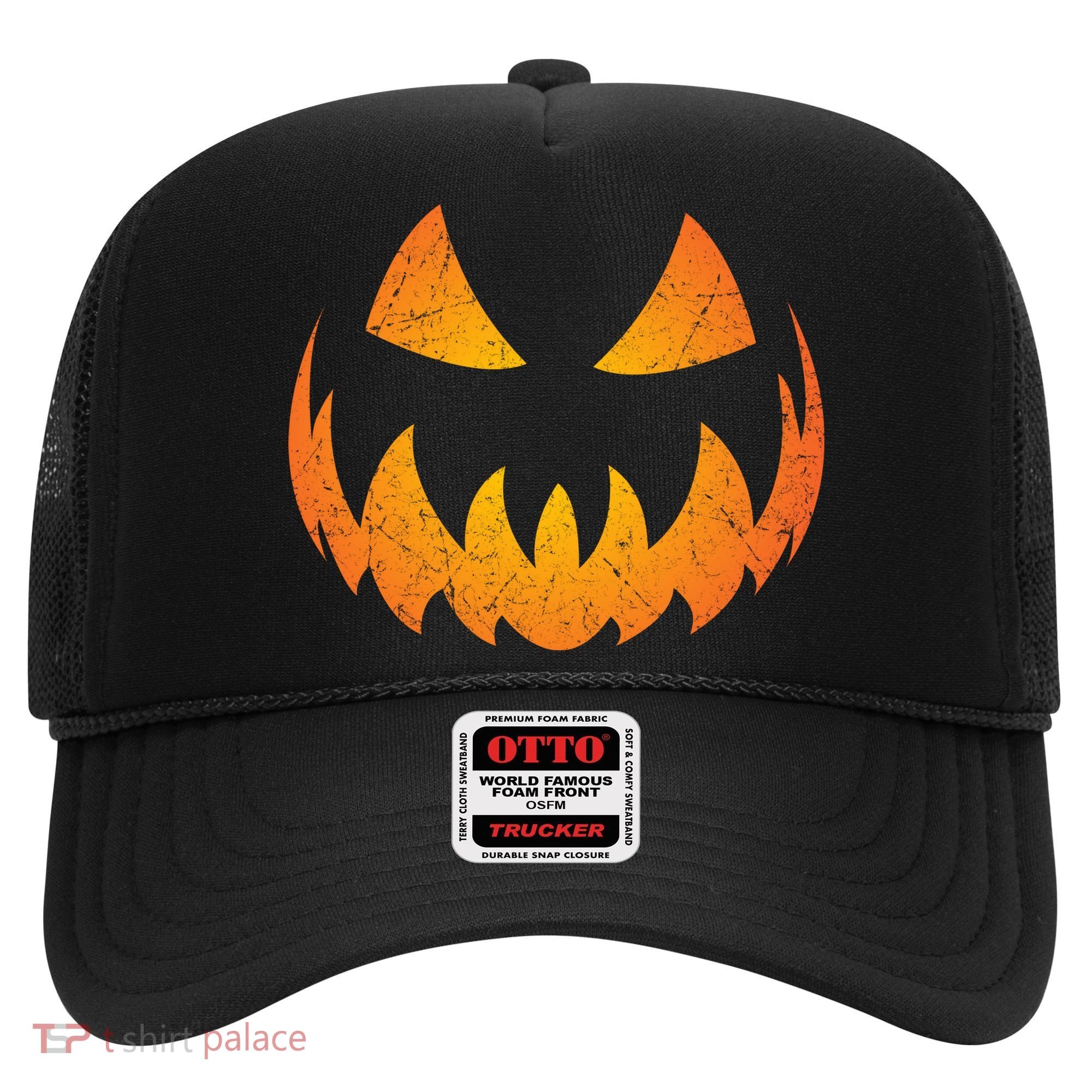 Halloween Pumpkin Jack O'Lantern Face Hat