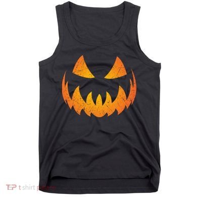 Halloween Pumpkin Jack O'Lantern Face Tank Top
