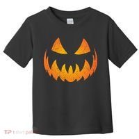 Halloween Pumpkin Jack O'Lantern Face Toddler T-Shirt thumb 0