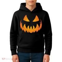 Halloween Pumpkin Jack O'Lantern Face Kids Hoodie thumb 4