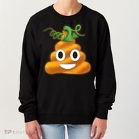 Halloween Pumpkin Poop Emoji Women's Sweatshirt thumb 0