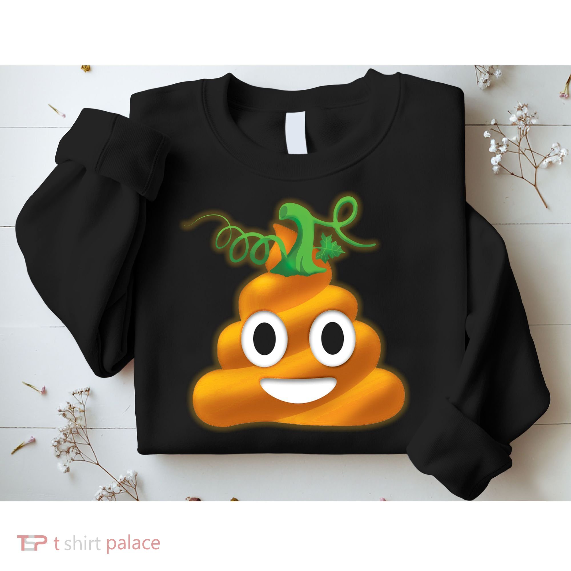 Halloween Pumpkin Poop Emoji Sweatshirt