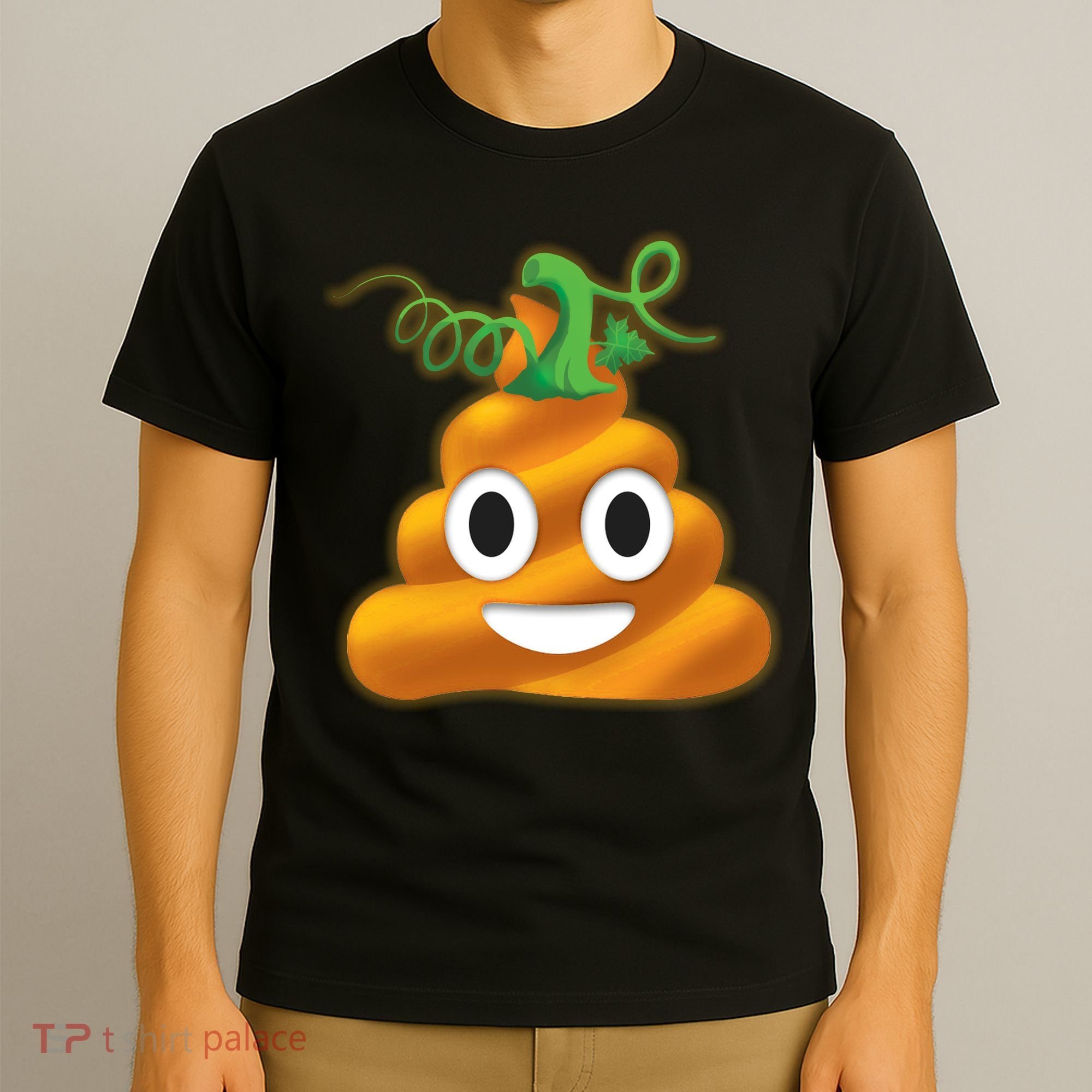 Halloween Pumpkin Poop Emoji T-Shirt