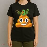 Halloween Pumpkin Poop Emoji T-Shirt thumb 4