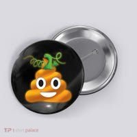 Halloween Pumpkin Poop Emoji Button thumb 0