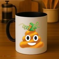 Halloween Pumpkin Poop Emoji Coffee Mug thumb 4