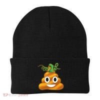 Halloween Pumpkin Poop Emoji Beanie thumb 0