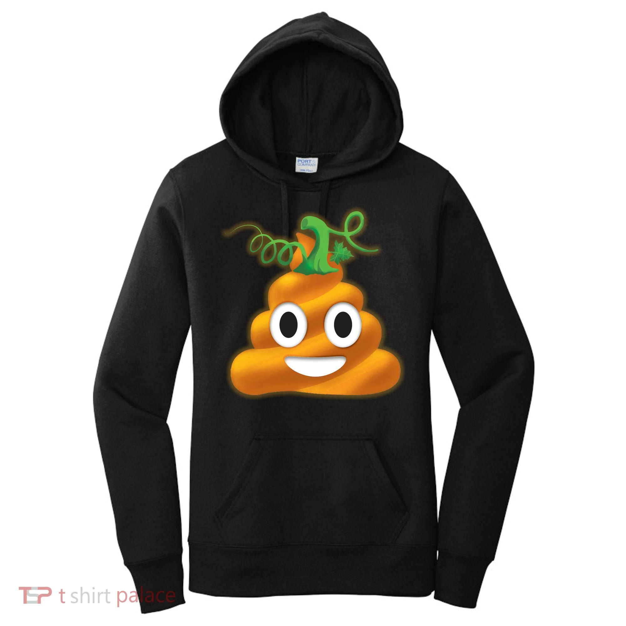 Halloween Pumpkin Poop Emoji Women's Hoodie