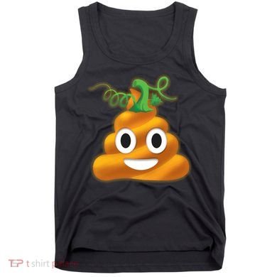 Halloween Pumpkin Poop Emoji Tank Top