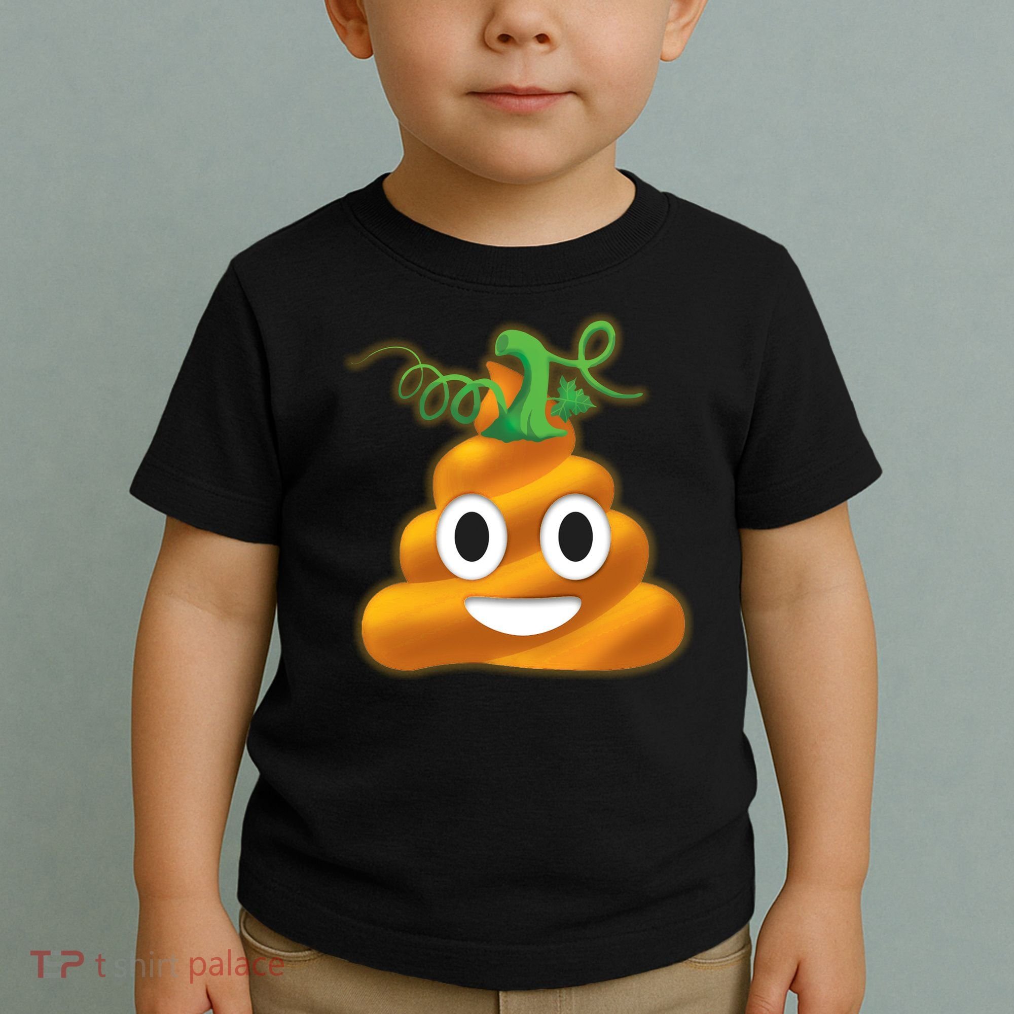 Halloween Pumpkin Poop Emoji Toddler T-Shirt