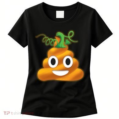 Halloween Pumpkin Poop Emoji Women's T-Shirt