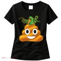 Halloween Pumpkin Poop Emoji Women's T-Shirt thumb 0