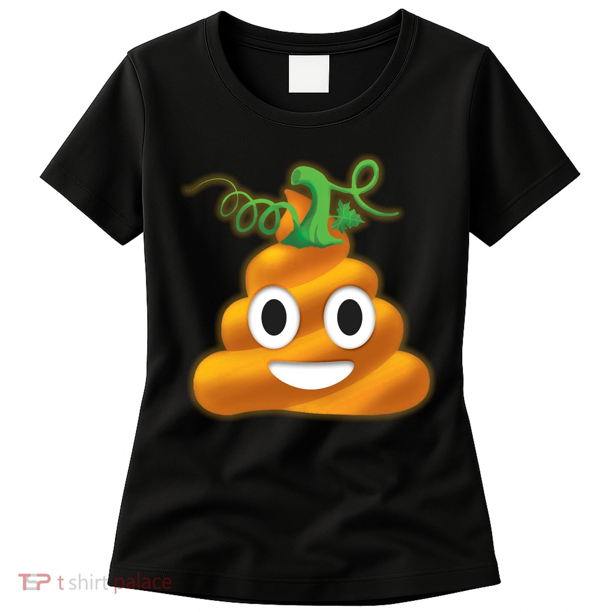 Halloween Pumpkin Poop Emoji Women's T-Shirt
