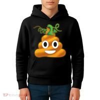Halloween Pumpkin Poop Emoji Kids Hoodie thumb 4