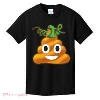 Halloween Pumpkin Poop Emoji Kids T-Shirt thumb 0