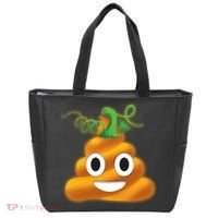 Halloween Pumpkin Poop Emoji Tote Bag thumb 0