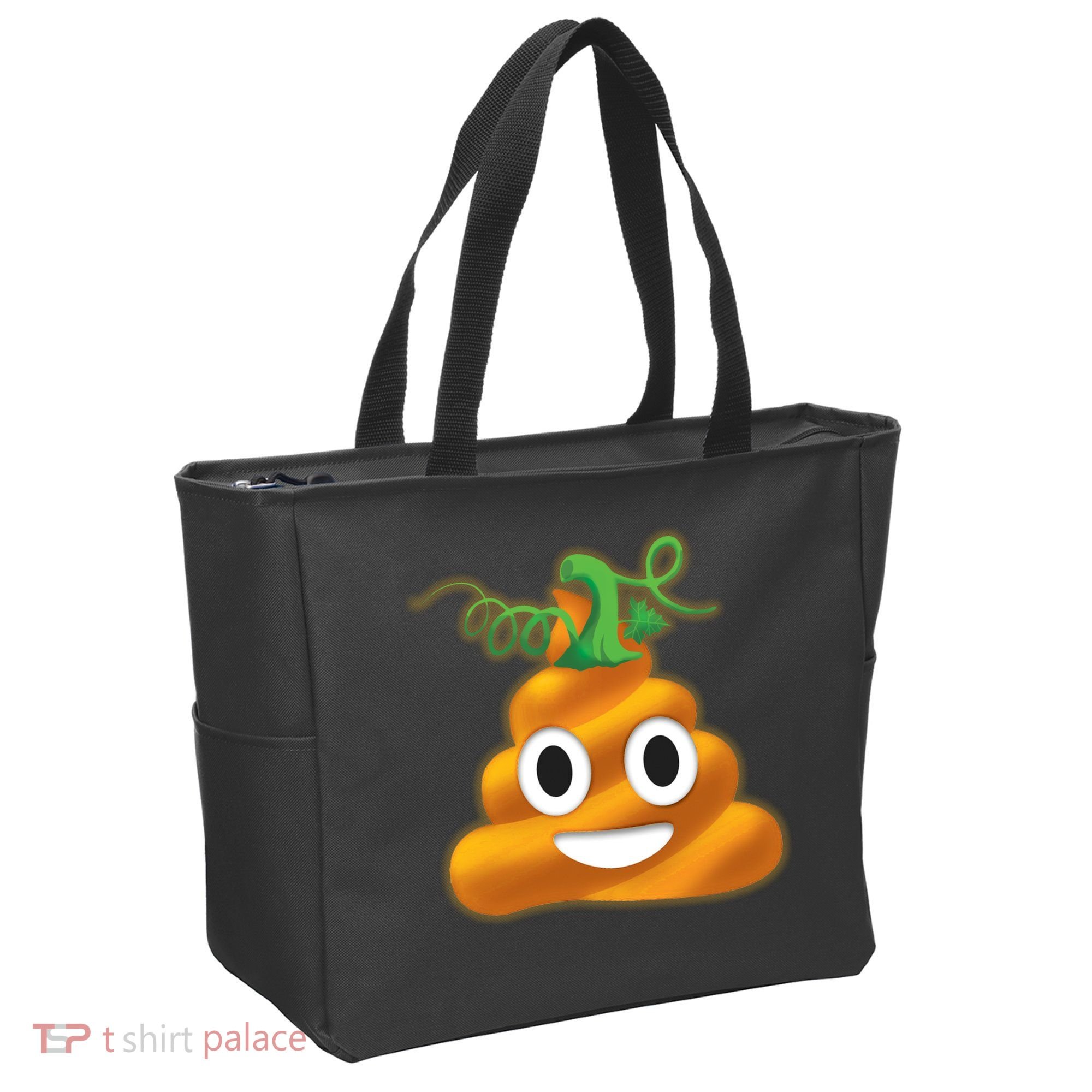 Halloween Pumpkin Poop Emoji Tote Bag