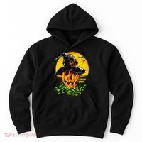 Halloween Pumpkin Wearing Witch Hat Hoodie thumb 0