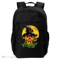 Halloween Pumpkin Wearing Witch Hat Backpack thumb 0