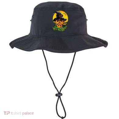Halloween Pumpkin Wearing Witch Hat Bucket Hat