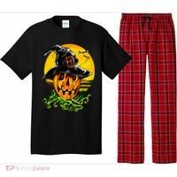 Halloween Pumpkin Wearing Witch Hat Pajama Set thumb 0