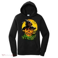 Halloween Pumpkin Wearing Witch Hat Women's Hoodie thumb 0