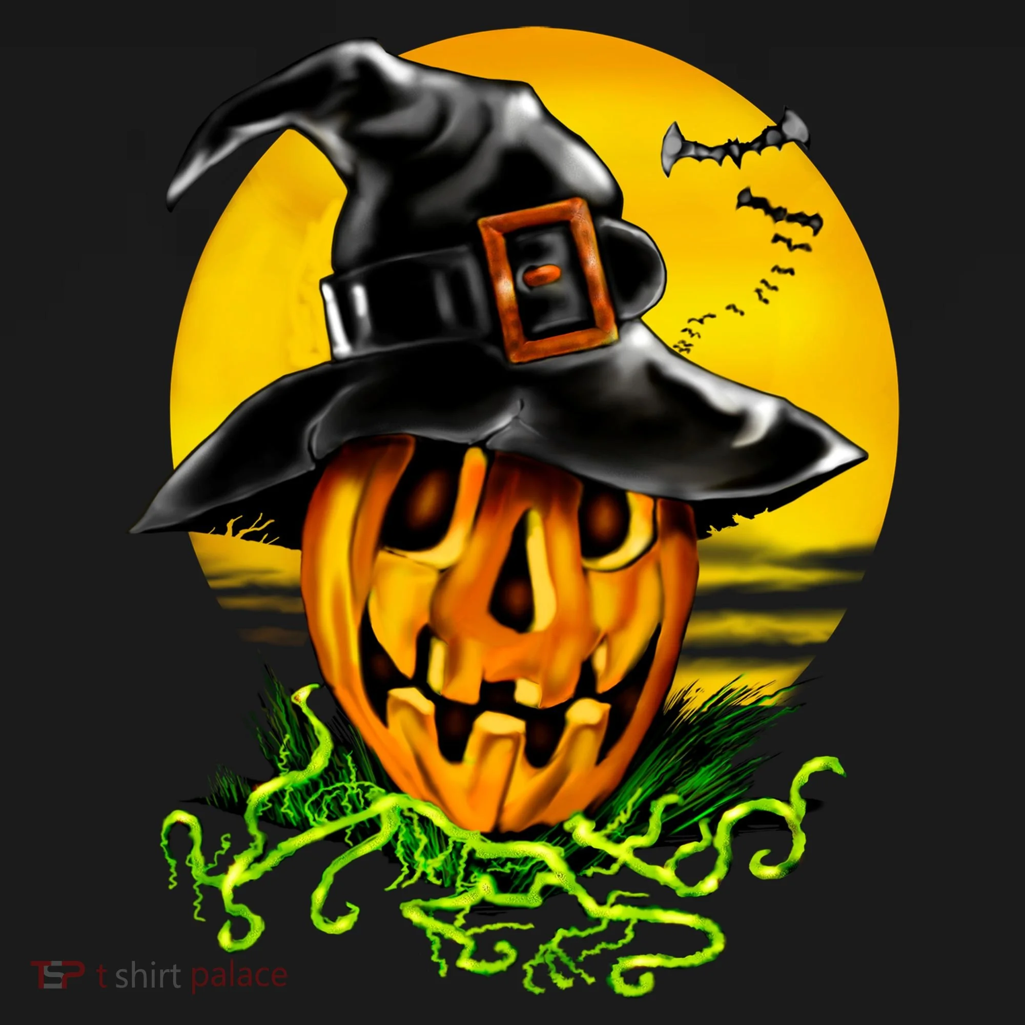 Halloween Pumpkin Wearing Witch Hat Women's Hoodie