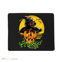 Halloween Pumpkin Wearing Witch Hat Mousepad thumb 0