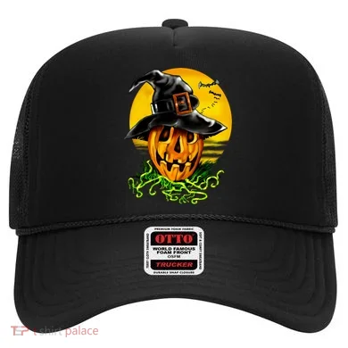 Halloween Pumpkin Wearing Witch Hat Hat