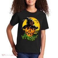 Halloween Pumpkin Wearing Witch Hat Kids T-Shirt thumb 2