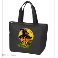 Halloween Pumpkin Wearing Witch Hat Tote Bag thumb 3