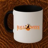 Halloween Pumpkin Witch Logo Coffee Mug thumb 2