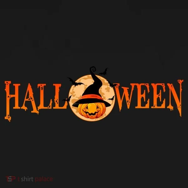Halloween Pumpkin Witch Logo Women's Hoodie