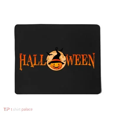 Halloween Pumpkin Witch Logo Mousepad
