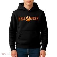 Halloween Pumpkin Witch Logo Kids Hoodie thumb 4