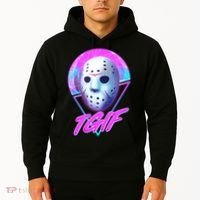Halloween Retro 80's TGIF Jason Mask Hoodie thumb 2