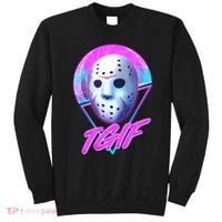 Halloween Retro 80's TGIF Jason Mask Sweatshirt thumb 0