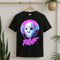 Halloween Retro 80's TGIF Jason Mask T-Shirt thumb 2