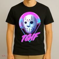 Halloween Retro 80's TGIF Jason Mask T-Shirt thumb 3