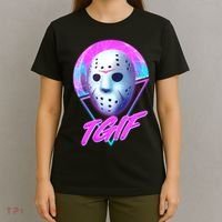 Halloween Retro 80's TGIF Jason Mask T-Shirt thumb 4