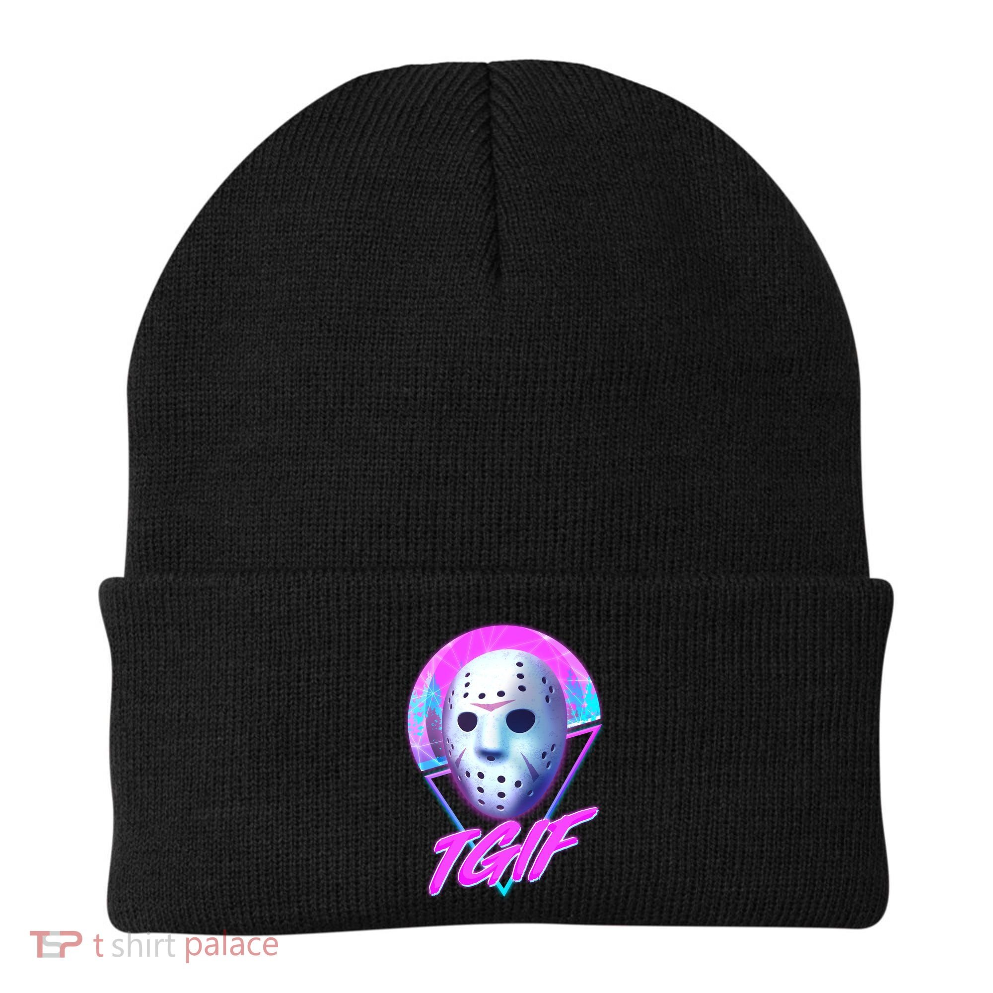 Halloween Retro 80's TGIF Jason Mask Beanie