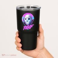 Halloween Retro 80's TGIF Jason Mask Tumbler thumb 2