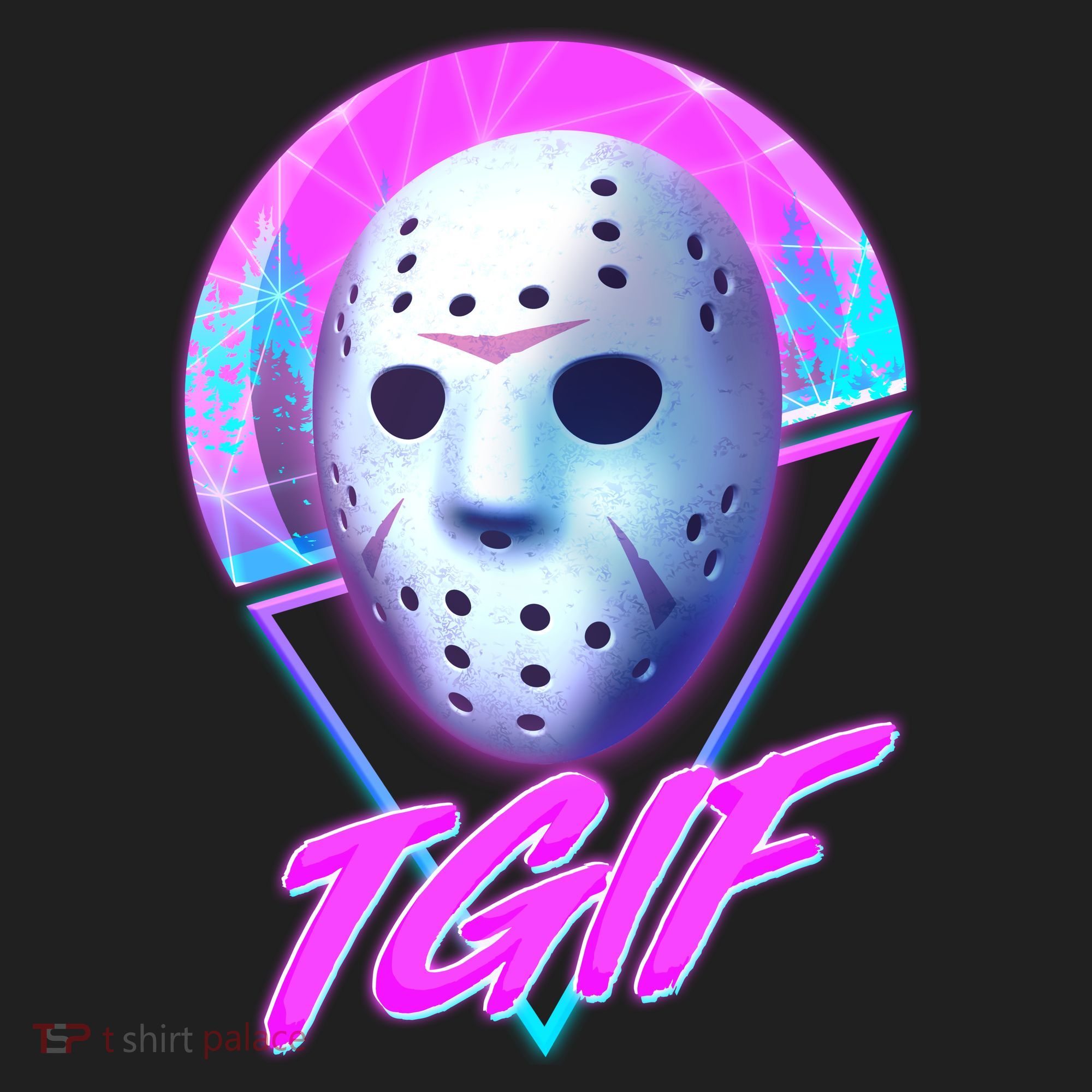 Halloween Retro 80's TGIF Jason Mask Tumbler